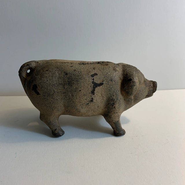 Charming old pig piggy bank. Great for a child's room.