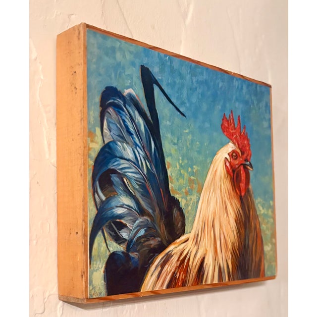 Folk Art Rooster Archival Giclee Print, by Pam Lewis For Sale - Image 4 of 10