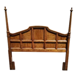 Mid-Century American of Martinsville Headboard Queen Size Ornate and Not Bland! Solid Wood