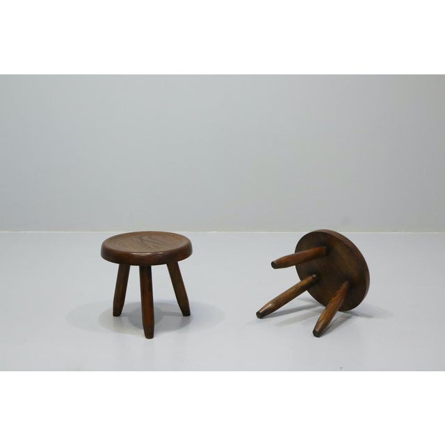 Charlotte Perriand Vintage Low Stools by Charlotte Perriand, 1960s, Set of 2 For Sale - Image 4 of 14