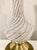 Small 1960s Murano Glass Aventurine Ribbon Table Lamp For Sale - Image 4 of 8