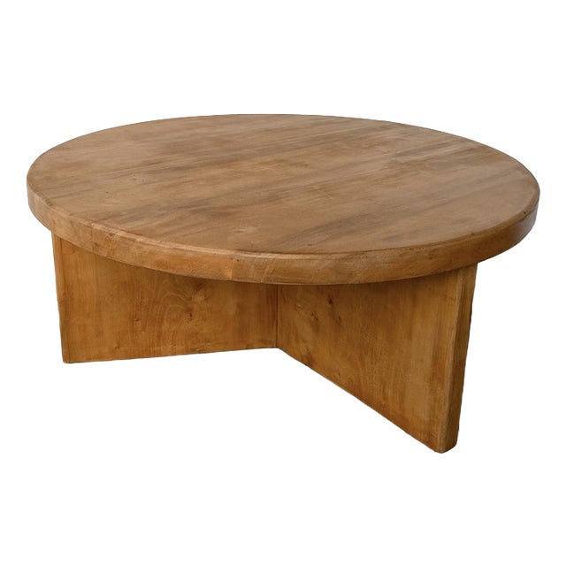 Modernist Elm Coffee Table, 1950s For Sale