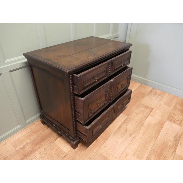 Small Georgian Oak Chest of Drawers For Sale - Image 3 of 8