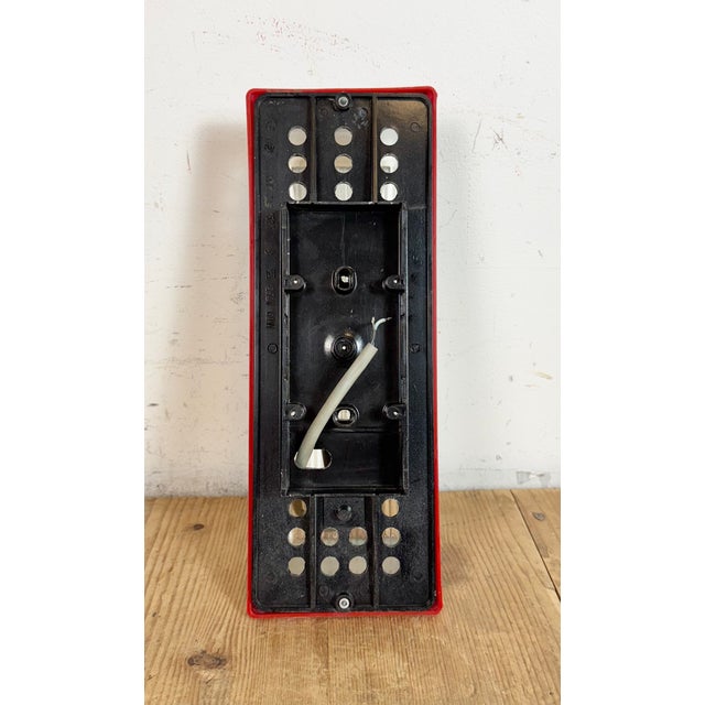 Industrial Red Bakelite Wall Light from Elektrosvit, 1970s For Sale - Image 12 of 18