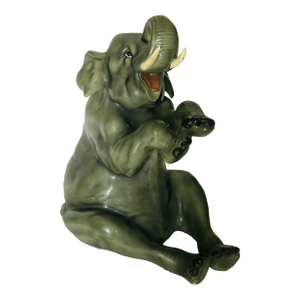 Vintage Cute Elephant Garden Figurine