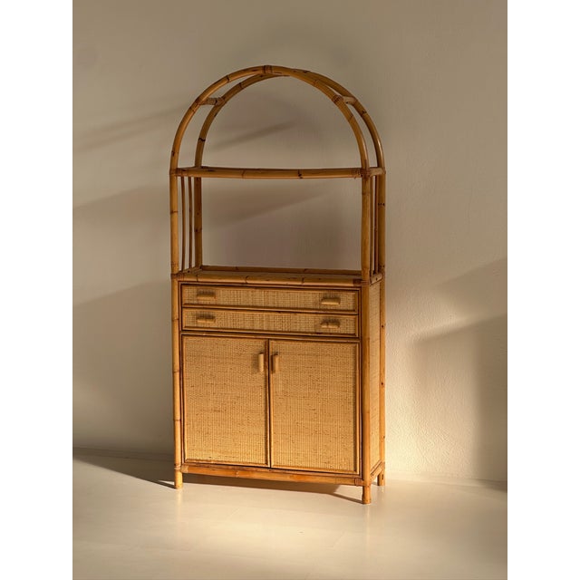 Vintage Sideboard in Rattan and Natural Bamboo, 1970s For Sale - Image 12 of 13