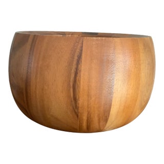 Contemporary Dansk JHQ Acacia Wood Serving Bowl For Sale