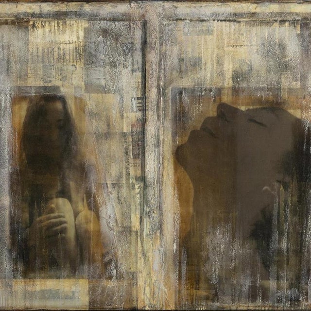 Günther Edlinger, Composition, Mixed Media on Canvas For Sale - Image 6 of 6