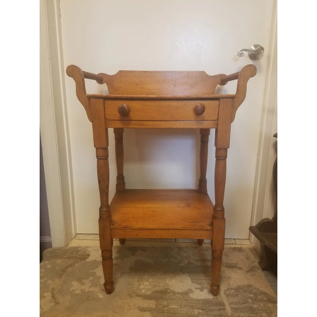 Antique American Pine End Table For Sale - Image 13 of 13