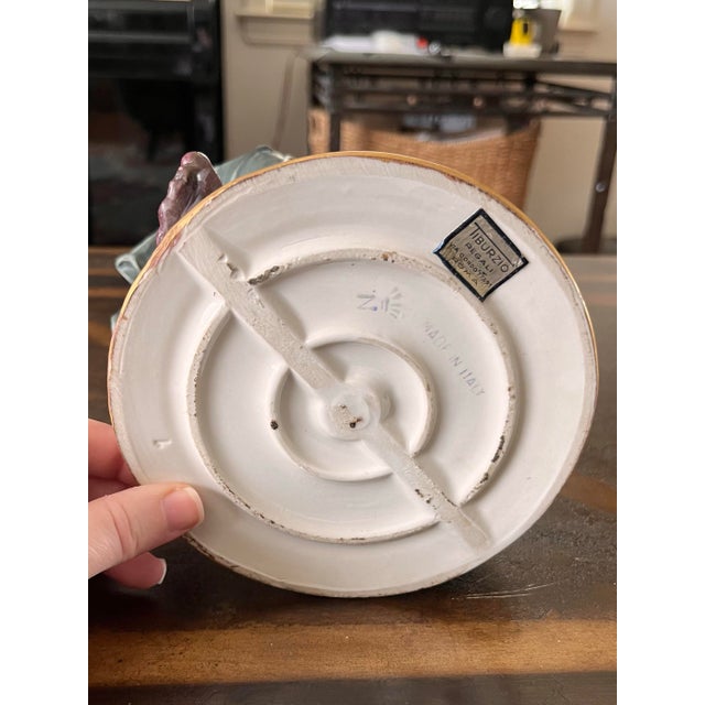 1970s Capodimonte 10" Man Mending Sock Figurine, Small Flaws For Sale In New York - Image 6 of 9