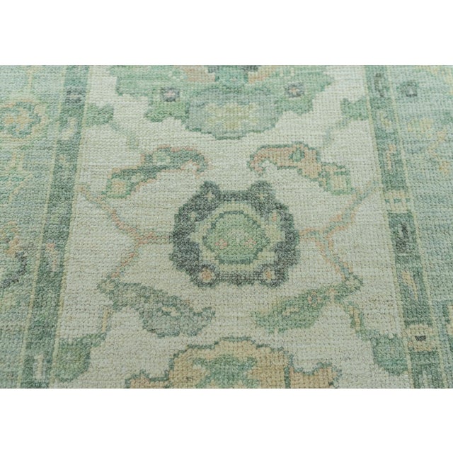 Turkish Turkish Oushak Rug 2'8" x 10'3" #19338 For Sale - Image 3 of 8