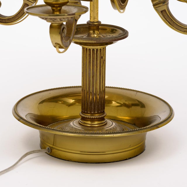 Vintage Empire Style, Large French Bouillotte Lamp For Sale - Image 9 of 9