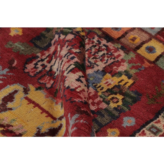 Vintage Gabbeh Floral Urn & Mosaic Extra-Long Runner by Rug & Kilim, Afghanistan, 1950-1959 For Sale - Image 10 of 10