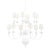 Mark D. Sikes 12 Light Windsor Chandelier, White Plaster For Sale