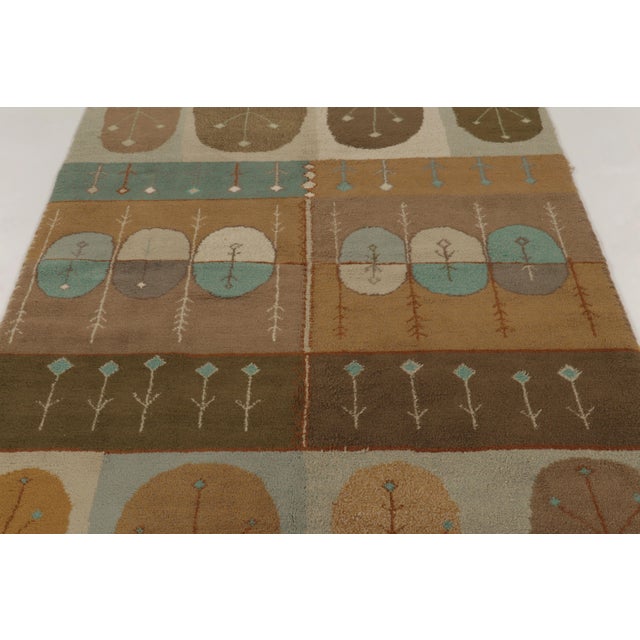 Vintage Scandinavian Folk Art Flatweave With Linear Geometry - Rug & Kilim For Sale In New York - Image 6 of 10