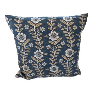 Sanderson Fleurie Trailing Vine 21 X 21 Decorative Pillow With Down/Feather Insert For Sale