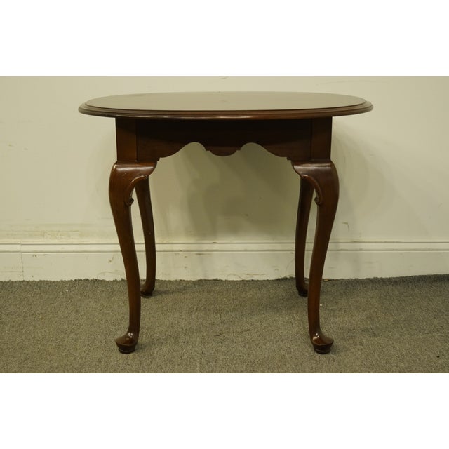 Late 20th Century Ethan Allen Court Solid Cherry End Table