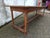 Wood Rustic Oak Farmhouse Table For Sale - Image 7 of 18