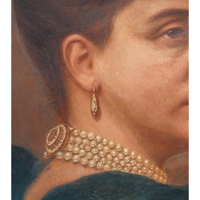 C. Ghirardi, Portrait of a Woman, Oil on Canvas, 1891 For Sale - Image 5 of 14