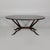 Mid-Century Modern Italian Oval Wooden and Glass Table, 1950s For Sale - Image 18 of 18