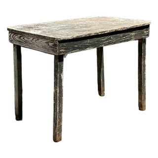 Vintage Farmhouse Style Wood Table For Sale