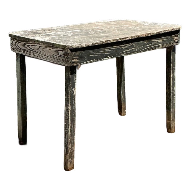 Vintage Farmhouse Style Wood Table For Sale
