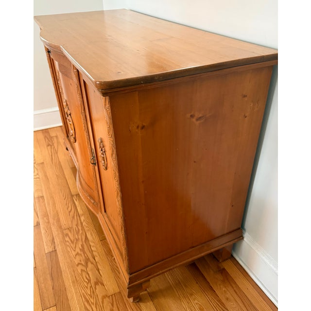 Italian Midcentury Pine Sideboard With Applied Fruit Carvings For Sale - Image 13 of 15