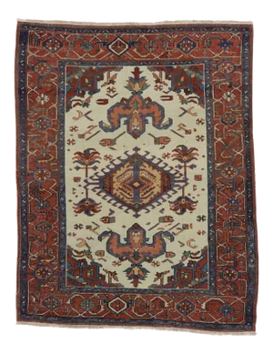 Antique Persian Serapi Rug - 04'07 X 05'09