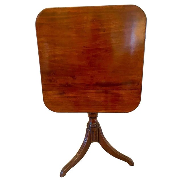 Antique Mahogany Regency Tripod Table For Sale - Image 12 of 12