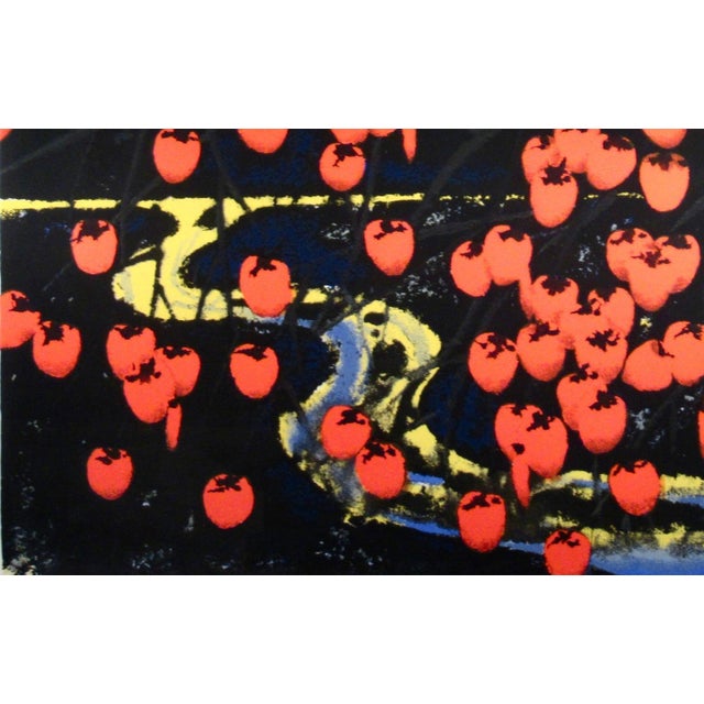 Bong Kyu Ahn Persimmons 1980 Original Print For Sale In San Francisco - Image 6 of 9