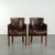 Vintage Dining Chairs in Cowhide Leather, Set of 2 For Sale - Image 12 of 12