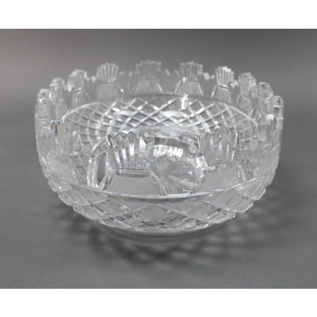 Late 20th Century Waterford Crystal Heritage Collection Kennedy Large Oval Centerpiece Bowl For Sale - Image 5 of 12