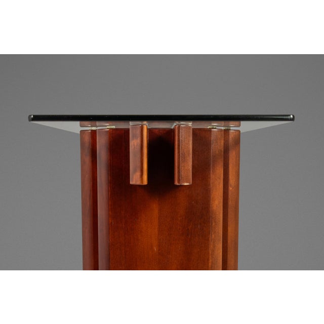 Danish Mid-Century Modern Console Table in Teak W/ Glass Top by Gustav Gaarde for Trekanten, Denmark, C. 1970s For Sale - Image 11 of 18