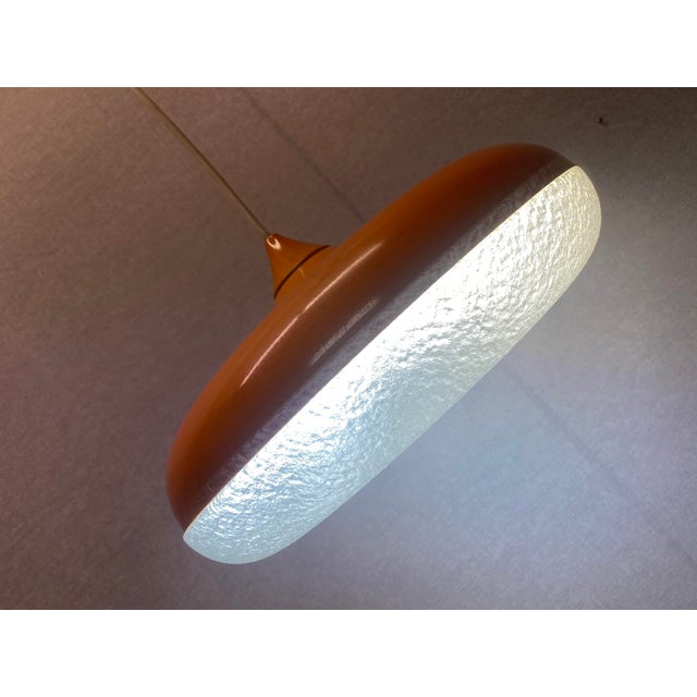 Orange Siform UFO Pendant from Siemens, 1960s For Sale - Image 11 of 18