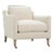 Greta Chair, Cream Linen For Sale
