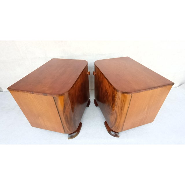 Bedside Tables by Jindřich Halabala for Up Závody, 1950s, Set of 2 For Sale - Image 15 of 18