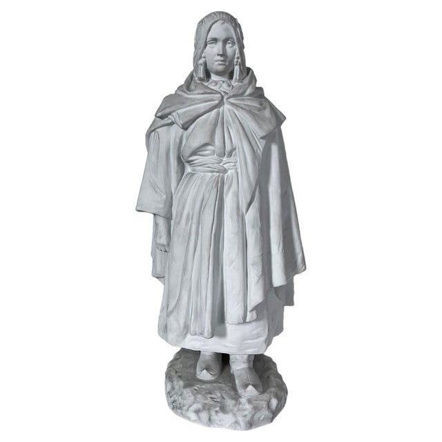 Pavel Kamensky, People of Russia Series: Lezgin Woman, 1890s, Porcelain For Sale