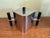 Metal 1980s Italian Four Piece Tea Set by Massimo Podesta for Montagnani For Sale - Image 7 of 14