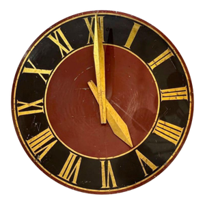Mid 20th Century Large Scale French Metal Clock Face