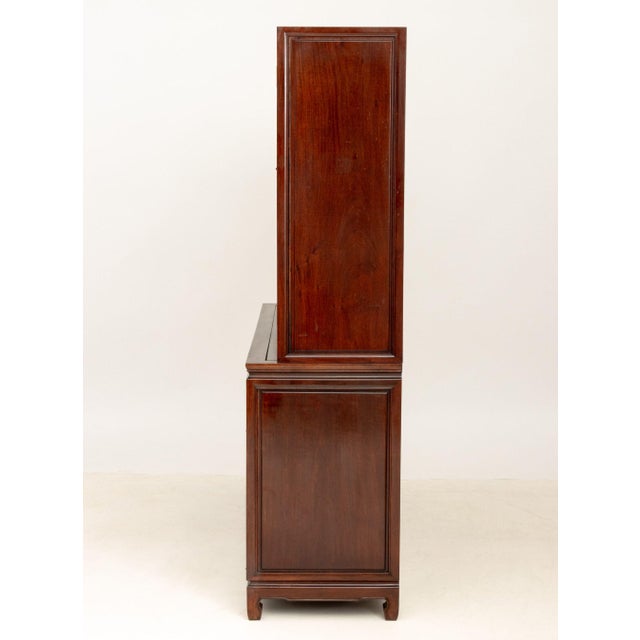 Chinese Rosewood China Cabinet For Sale - Image 9 of 10