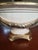 Ceramic Vintage Ivory & Gold Centerpiece Bowl Jovaes Sl - Manises Spain For Sale - Image 7 of 9
