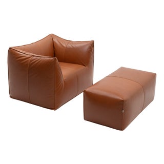 Set of Vintage Le Bambole Lounge Chair and Ottoman by Mario Bellini for B&B Italia, 2000s For Sale
