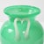Mid-Century Modernist Hand-Blown Murano Amphora Glass Vase in Jade & White For Sale - Image 4 of 12