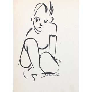 1930s Helen Malta Figure Drawing For Sale