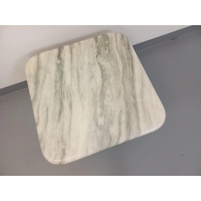 Vintage White Marble Coffee Table, 1970s For Sale - Image 4 of 13