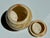 Studio Ceramic Lidded Box with Shino-Inspired Flowing Glaze in Honey, Cream and Iron Red, Germany, 1970s For Sale - Image 9 of 16