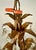 Mid 20th Century Hollywood Regency Gilt Tole Leaf & Crystal 5-Light Chandelier For Sale - Image 10 of 12