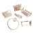 Vintage Lucite Bathroom Set Toilet Paper, Toothbrush, Towel Hook Holder- Set 6 For Sale