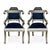This is a pair of Anglo-Indian Klismos style ceremonial arm chairs. They are somewhat more unusual than most because they...
