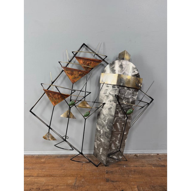 Curtis Jere ‘Martinis and Manhattan’ Brutalist Wall Hanger For Sale - Image 10 of 10